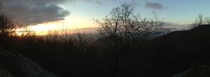 The sunrise on Tray Mountain.